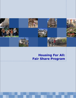 Housing For All: Fair Share Program