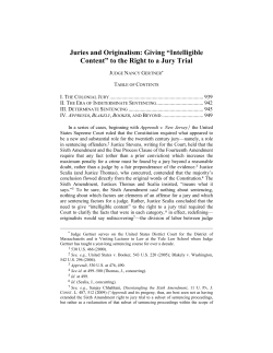 Juries and Originalism: Giving &ldquo;Intelligible