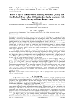 Effect of Spices and Herb for Enhancing Microbial Quality