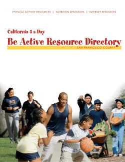 San Francisco Physical Activity Directory