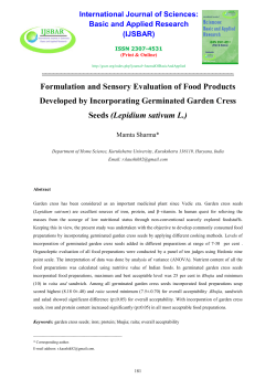 Garden cress seeds, since ancient times, have been used in local