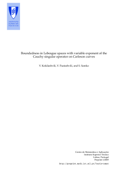 Boundedness in Lebesgue spaces with variable exponent of the