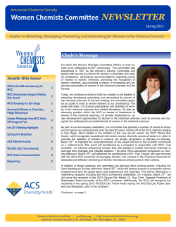 Spring 2012 - Women Chemists Committee