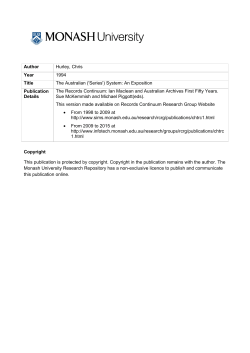 Author Hurley, Chris Year 1994 Title The Australian (`Series`) System