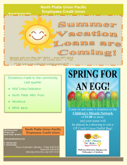 Newsletter 2nd Quarter 2014 - North Platte Union Pacific Employees