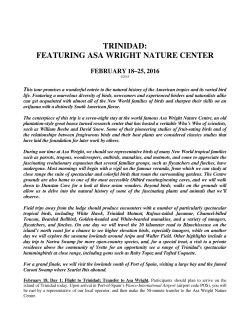 Itinerary: PDF - Victor Emanuel Nature Tours