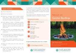 Advice on Garden Bonfires - East Riding of Yorkshire Council