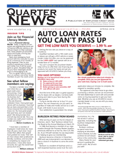 Spring 2016 - Employees Credit Union