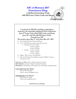 ASC of Montana 2017 Frenchtown Fling