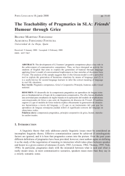 The Teachability of Pragmatics in SLA