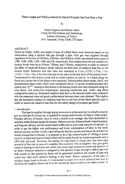 Flame Length and Width produced by Ejected Propane Gas Fuel