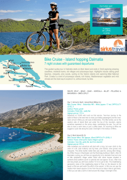 Bike Cruise - Island hopping Dalmatia