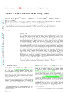 Nuclear star cluster formation in energy
