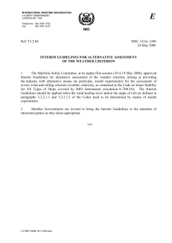 IMO Ref. T1/2.04 MSC.1/Circ.1200 24 May 2006 INTERIM