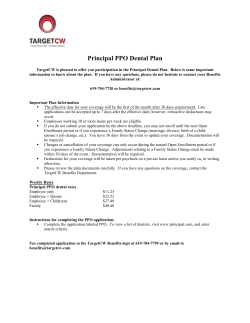 Principal PPO Dental Plan
