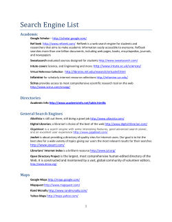 Search Engine List