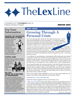 Growing Through A Personal Crisis