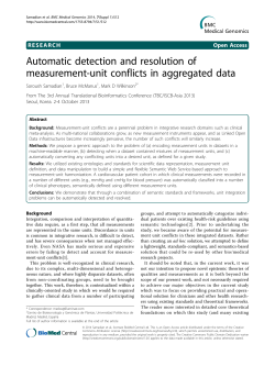 Automatic detection and resolution of measurement