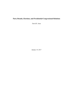 Party Brands, Elections, and Presidential