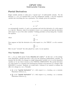 Partial Derivative and Implicit Function Theorem