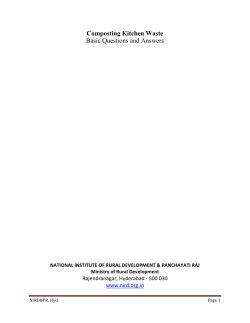 Composting Kitchen Waste Basic Questions and Answers