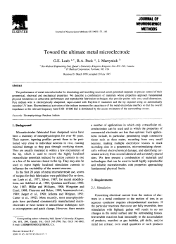 Toward the ultimate metal microelectrode
