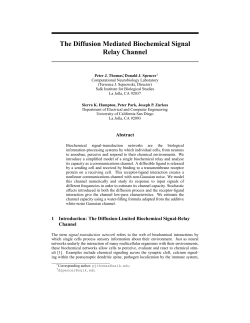 The Diffusion Mediated Biochemical Signal Relay Channel