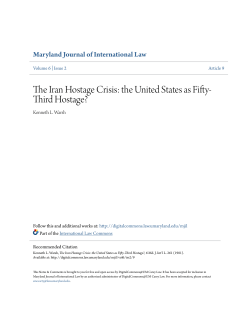 The Iran Hostage Crisis: the United States as Fifty