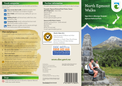 North Egmont walks brochure - Department of Conservation