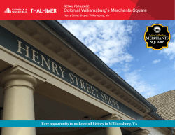 Colonial Williamsburg`s Merchants Square