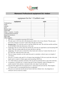 Mamanet Professional equipment list