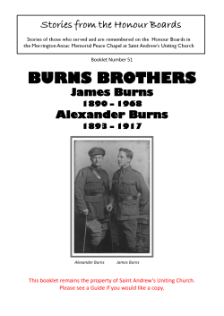 Burns Brothers booklet - Saint Andrews