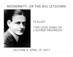 Modernity, or the Big Letdown