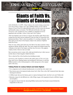 Giants of Faith Vs. Giants of Canaan.