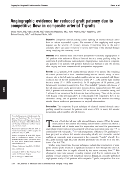 Angiographic evidence for reduced graft patency due - Tel