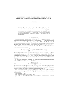 LYAPOUNOV NORMS FOR RANDOM WALKS IN LOW DISORDER