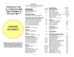choose sensibly