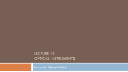 lecture 15 optical instruments