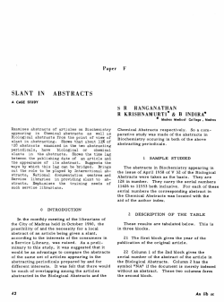 SLANT IN ABSTRACTS