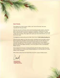 2014 - Public Policy Forum