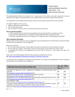Aged Dependent Relative visa (subclass 114)