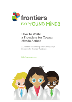 How to Write a Frontiers for Young Minds Article