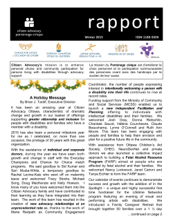 Available Online - Citizen Advocacy