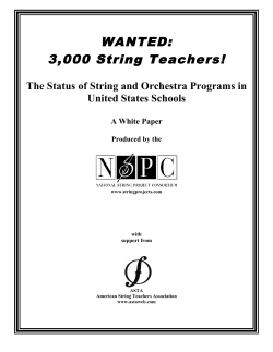 Title page - American String Teachers Association