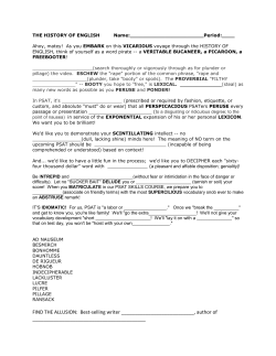 FIND THE ALLUSION: Best-selling writer , author of