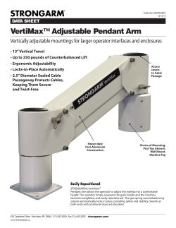 VertiMax™ Adjustable Pendant Arm