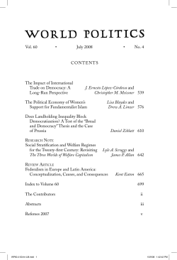 The Political Economy of Women`s Support for Fundamentalist Islam.