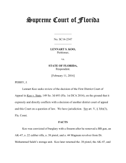 SC14-2347 Opinion - Florida Supreme Court