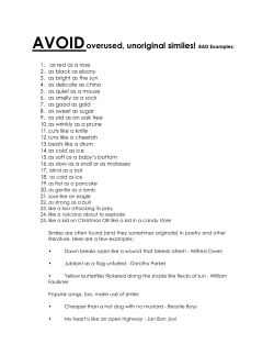 Practice Simile Assignment