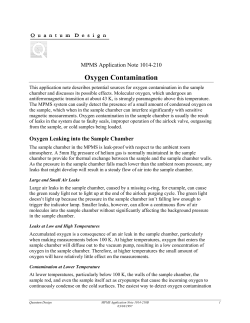 Oxygen Contamination - C-MAG